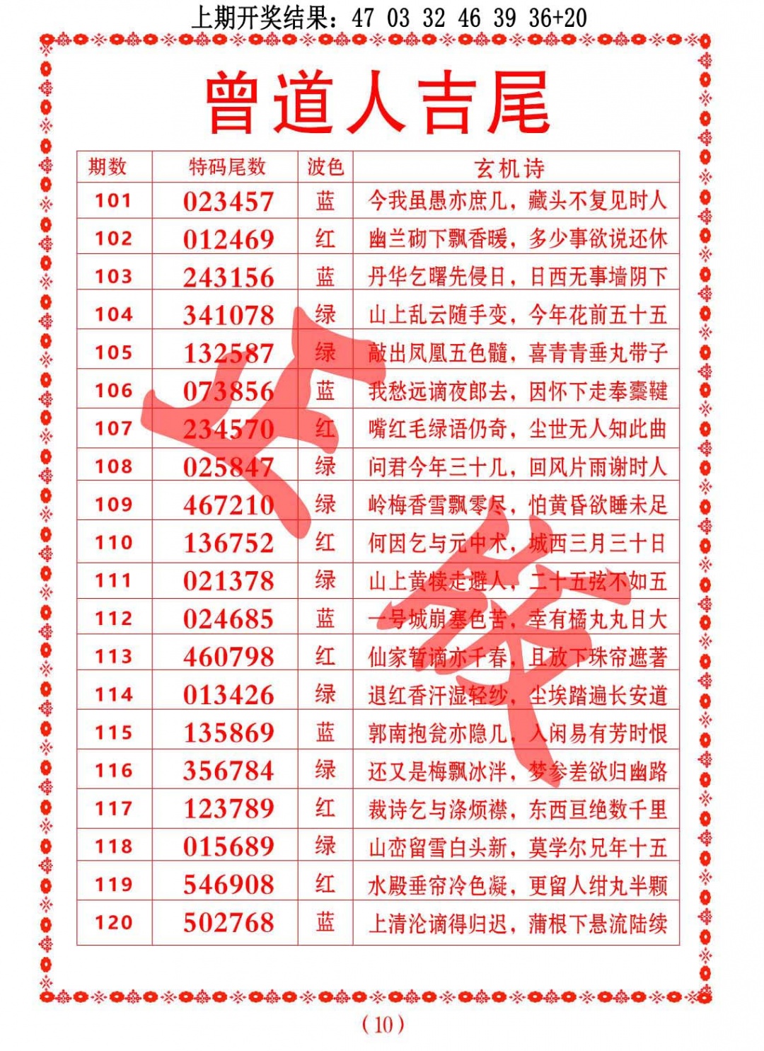 103期曾道人吉尾[图]